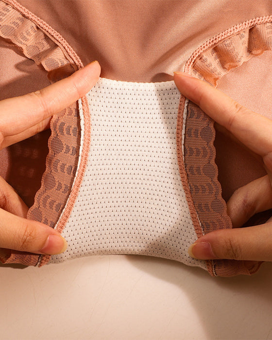 Hochtaillierte Spitzenunterhose für Damen
