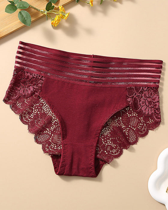 Slip Weite Taille Spitze