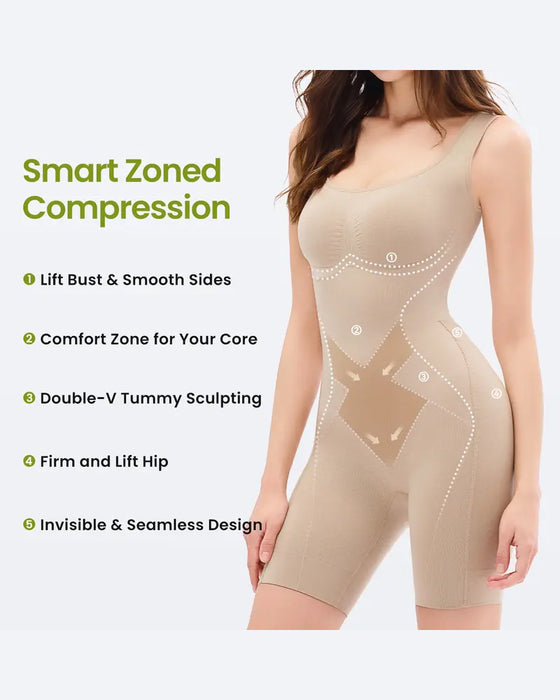 Bauchkontrollierender und Gesäßhebender Faja Bodysuit