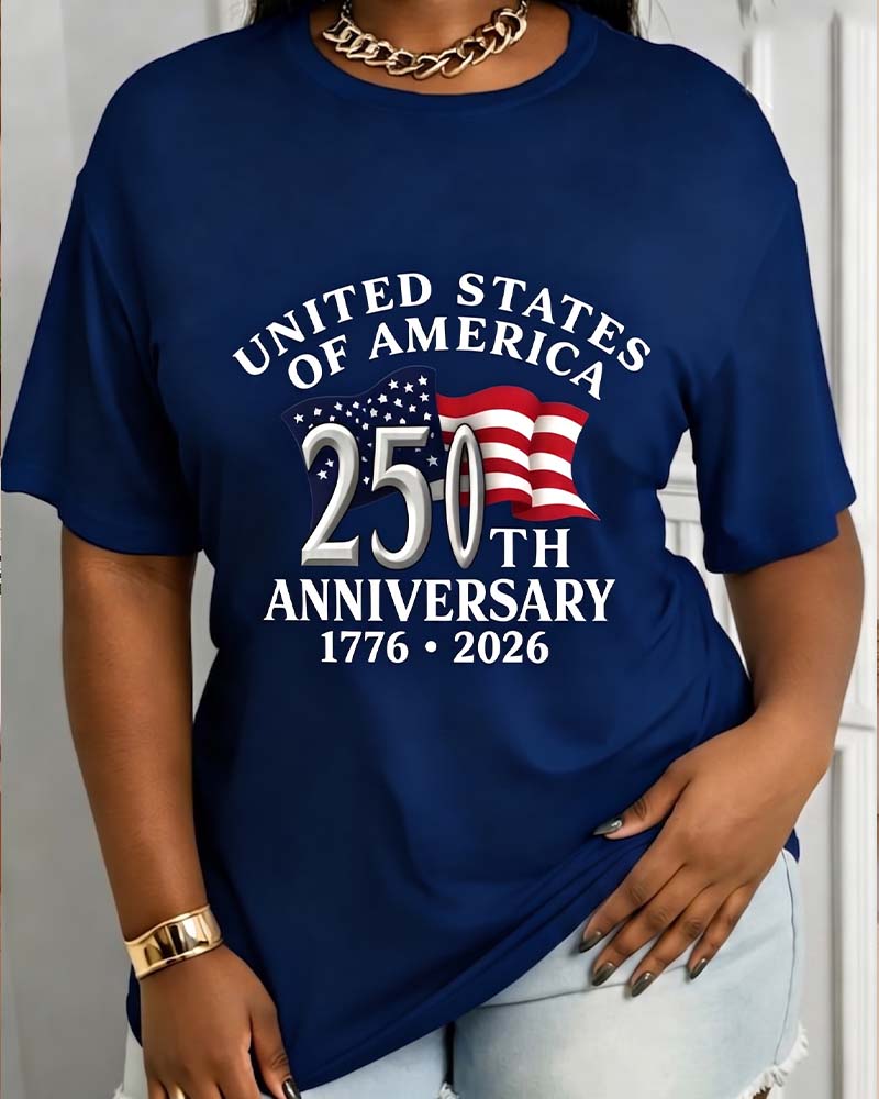 T-Shirt Gedenk Bedruckt Kurzarm