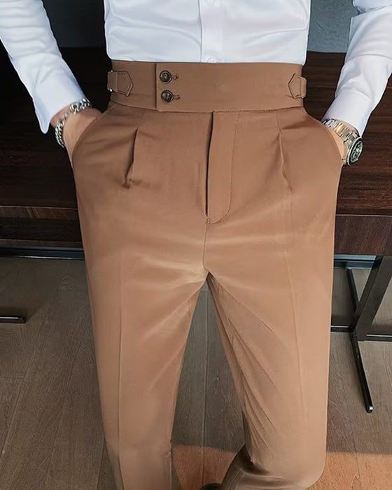 Herren Hose Tasche Einfarbig Lässig Kleid