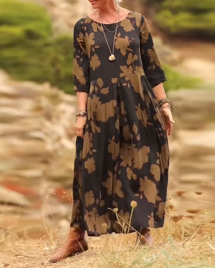 Kleid Temperament Retro gedruckt