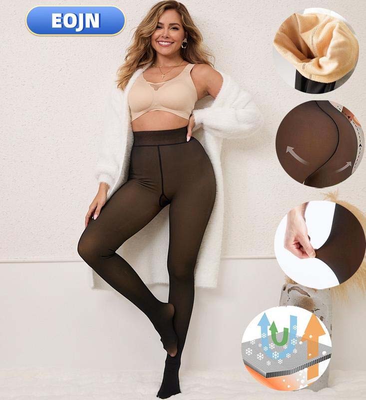 Fleecegefütterte formende Leggings mit einer Naht