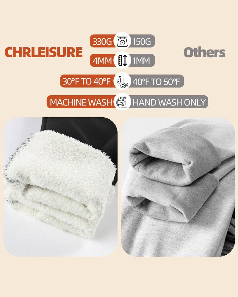 Leggings Warme Hohe Taille Gemütlich Gefüttert