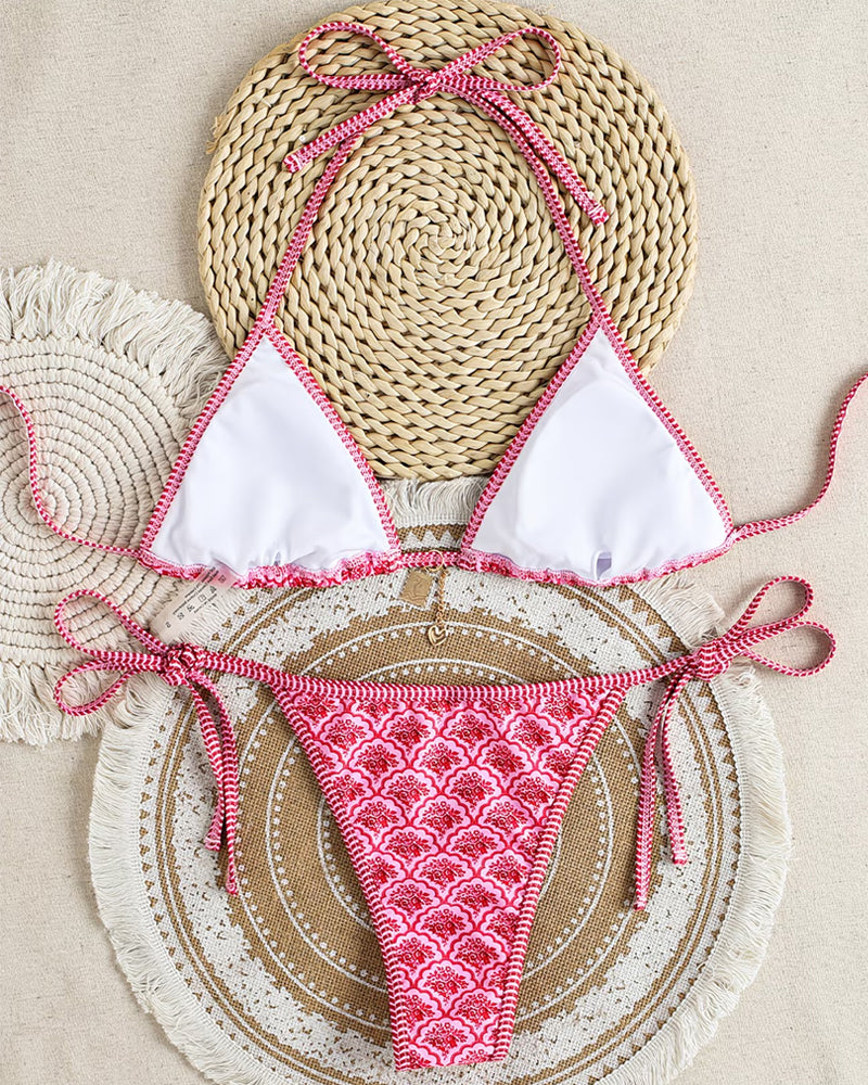 Bikini Sexy Rauten Muster