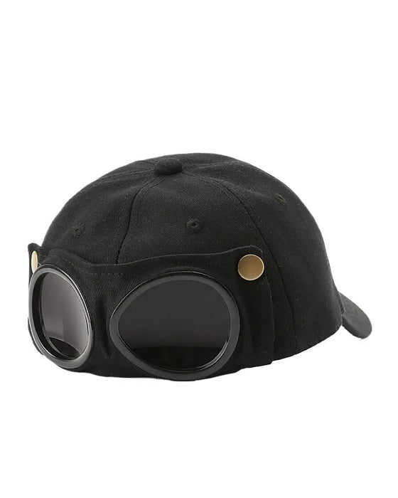 Pilot-Baseballkappe Mit Abnehmbarer Brille – Gemacht Für Streetwear Und Alltagslooks