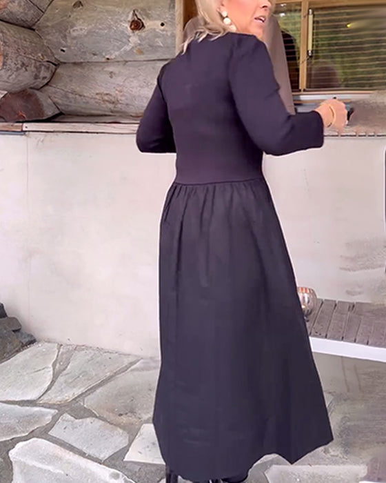 Kleid Mit Slim-Fit-Schnitt, Schlankeffekt Und Elegantem Ambiente