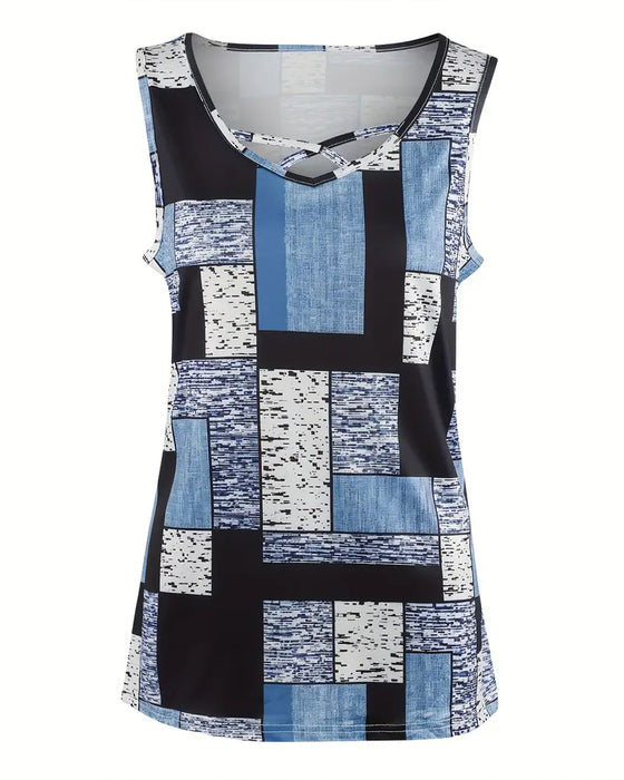 Tanktop Kontrastdruck Stylisch