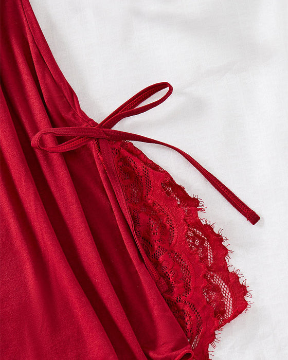 Dessous Sexy Tiefes V-Ausschnitt