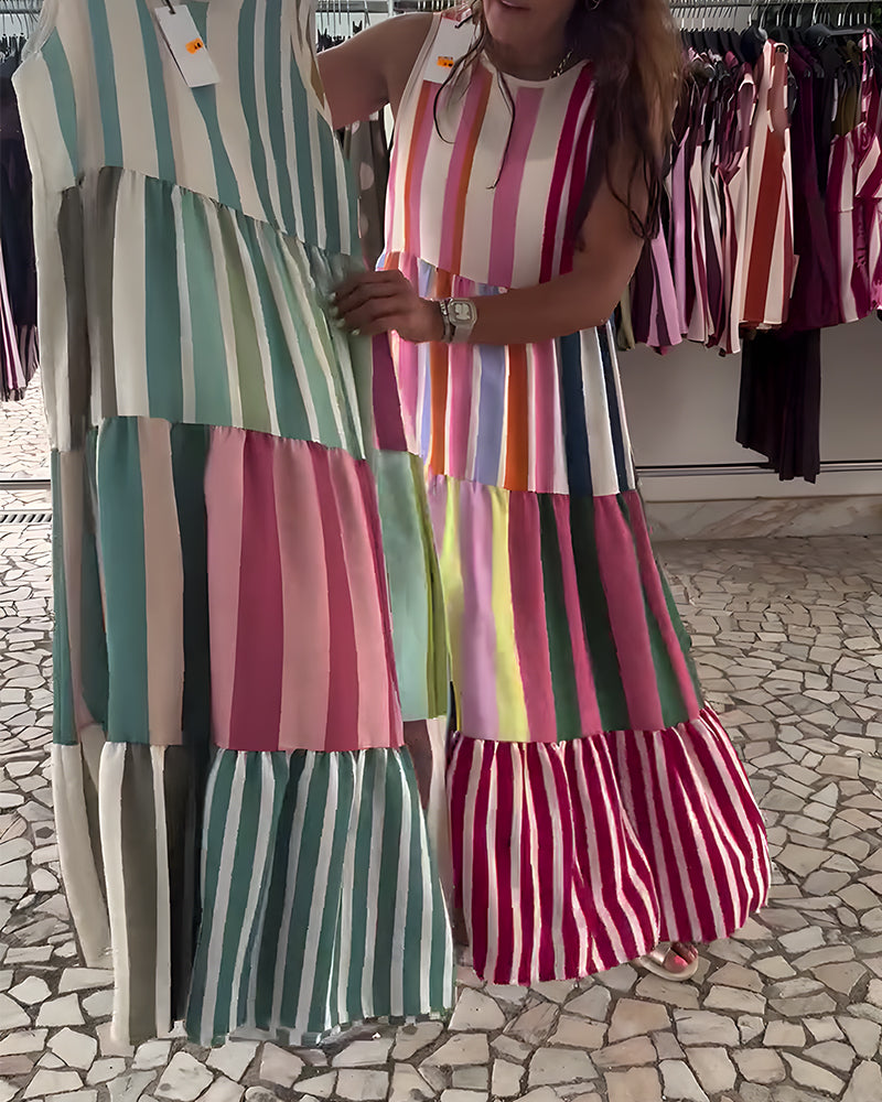 Kleid Ärmellos Rundhals