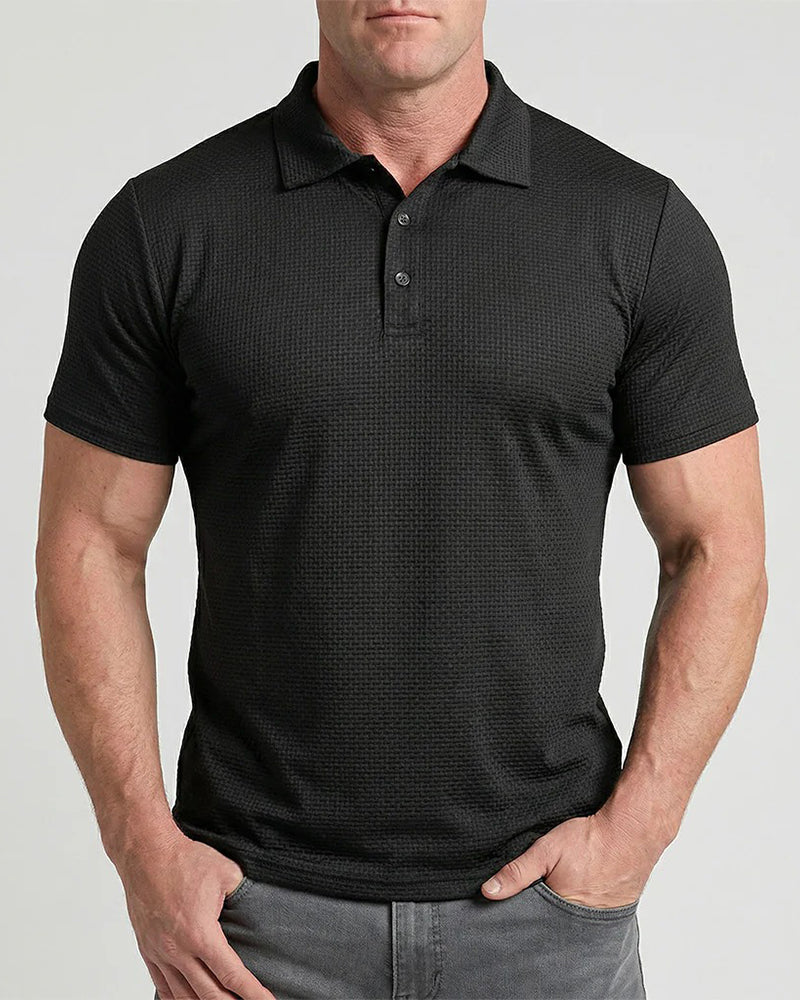 Herren T-Shirt Lässig Einfarbig