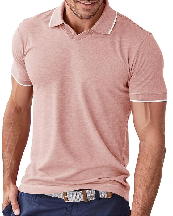 Lässiges T-Shirt Mit Revers, Kurze Ärmel