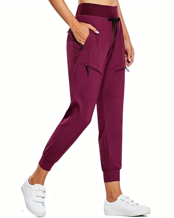 Hose Mit Gummibund Kordelzug Taschen Tapered