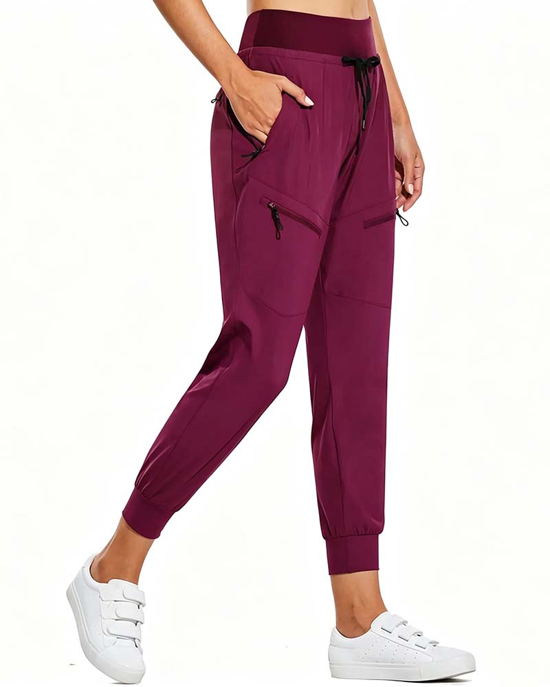 Hose Mit Gummibund Kordelzug Taschen Tapered