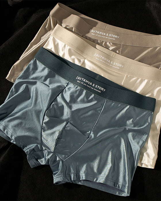 Luxus EisSeide Herrenboxershorts