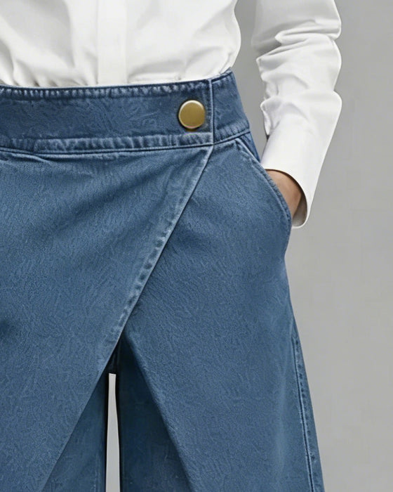 Hose Denim asymmetrische Tasche