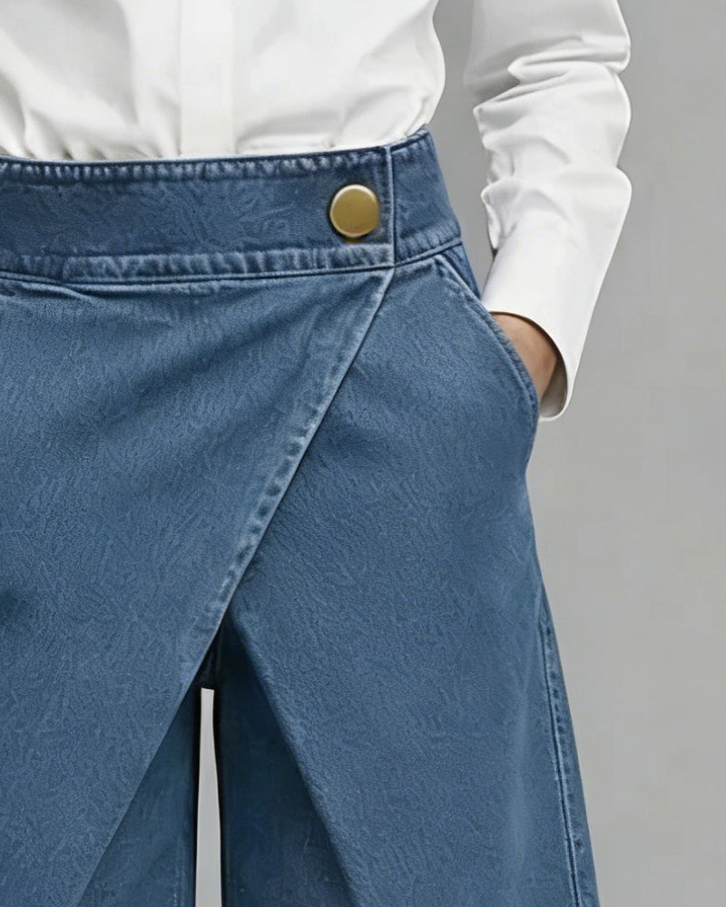 Hose Denim asymmetrische Tasche