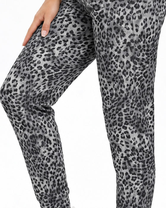 Hose Hohe Taille Tasche Unifarben Lang