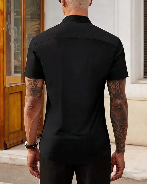 Hemden Herren Stretch Kurzarm Kleid