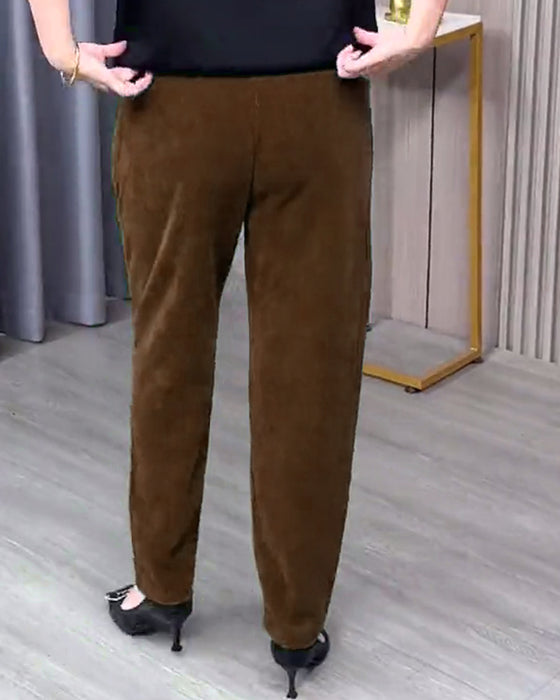 Einfarbige Stretch-Skinnyhosen