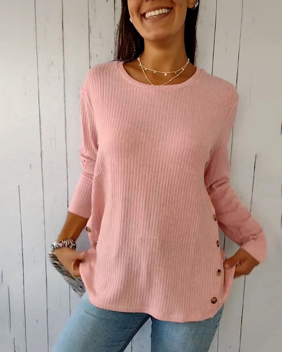 Langarmshirt mit Rundhalsausschnitt