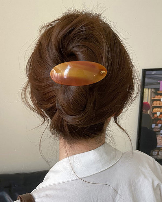 Ein-Wort Pferdeschwanz Haarnadel Fortgeschrittenes Gefühl Pony Klemme Halb Binden Haar Feder Klemme Seite Klemme Haaraccessoires