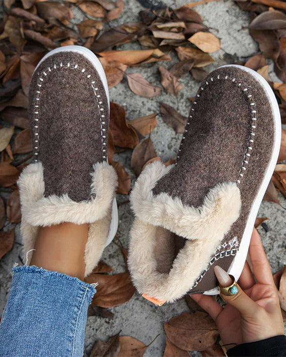 ❄️Damen Winterstiefeletten rutschfest mit Kunstfellfutter