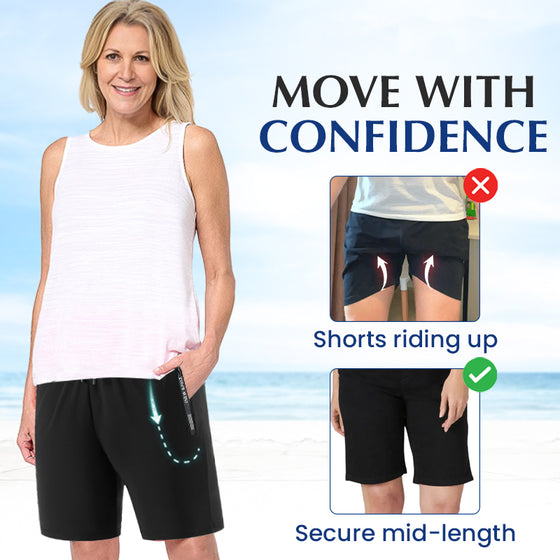 Unisex Eis-Seide Schnell Trocknende Stretch-Shorts
