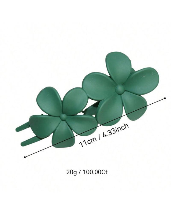 Haarclips Mädchen Blumenrücken