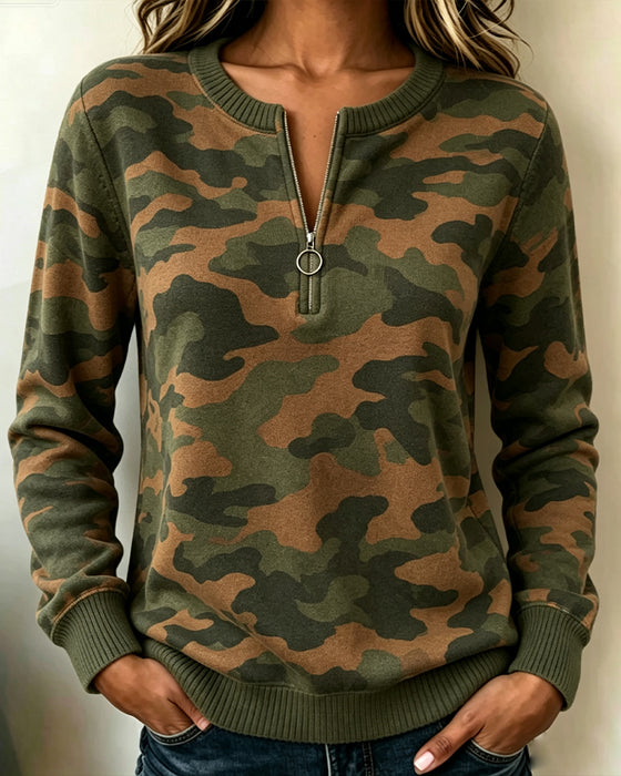 Sweatshirt Langarm Rundhals