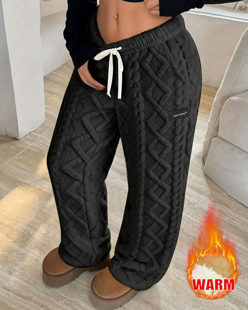 Hose Elastische Taille Kordelzug Mode