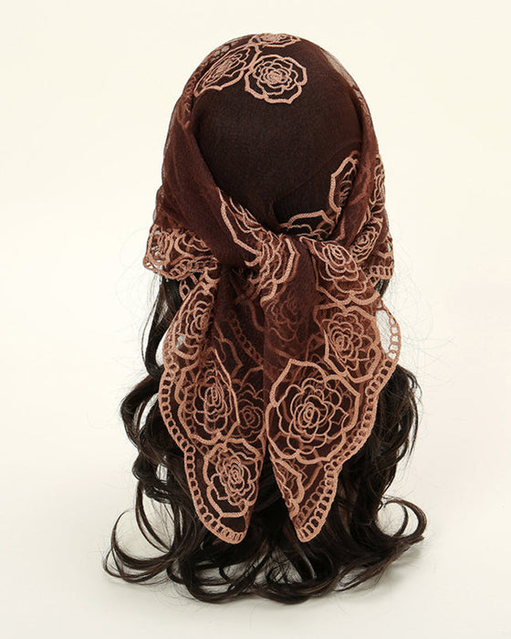 Blumen-Mesh Scallop Design Bandana