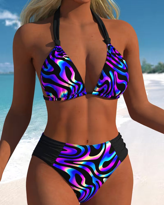 Bikini Gradient Welle Druck