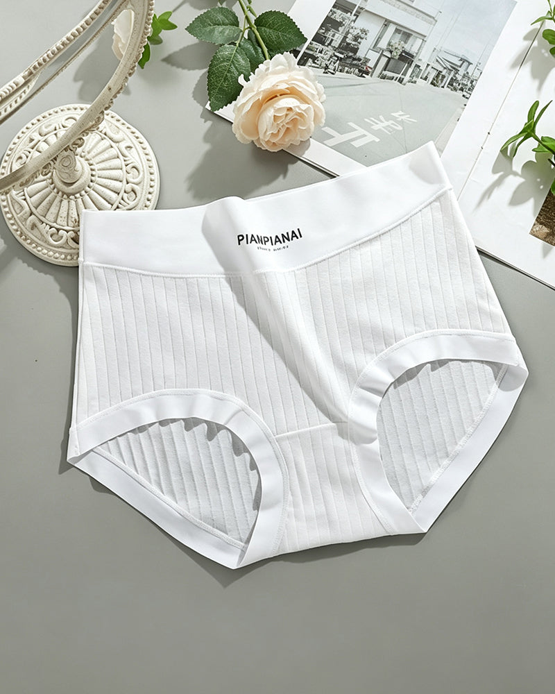 Slips Solid Farbe Hohe Taille