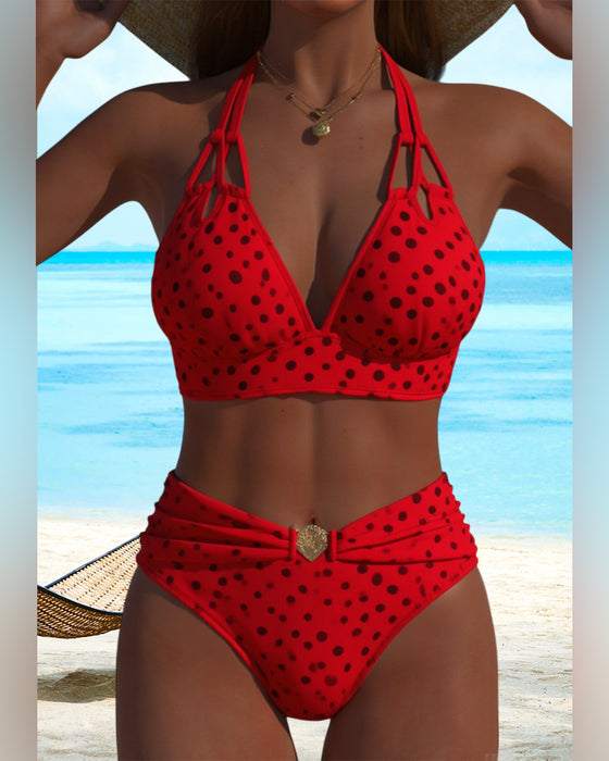 Badeanzug sexy Polka Dot Zweiteiler