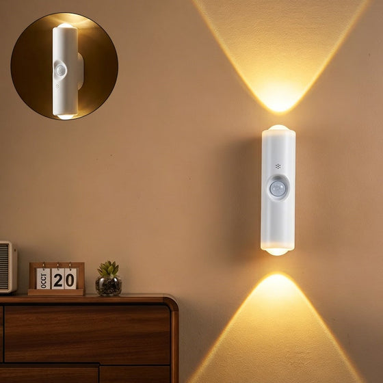 Doppelkopf Katzenauge Sensor Wandlampe