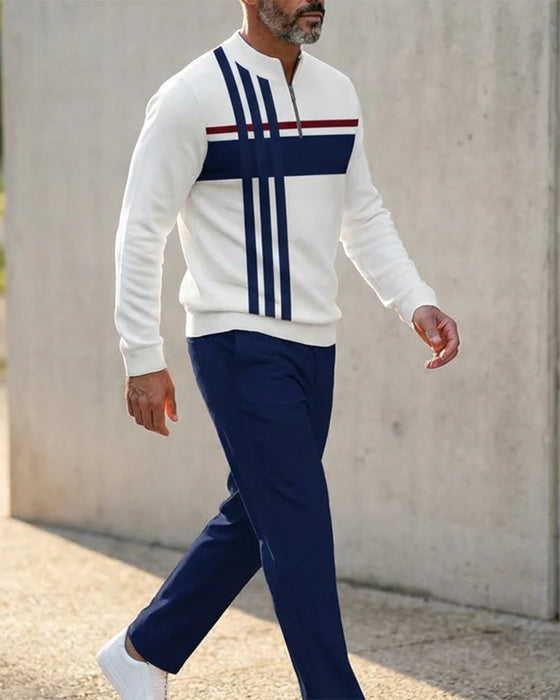 Set Halbreißverschluss Herren Lounge