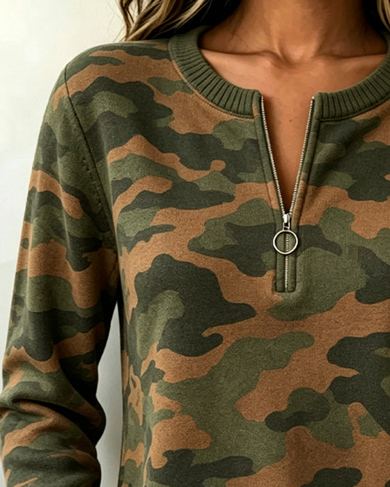 Sweatshirt Langarm Rundhals