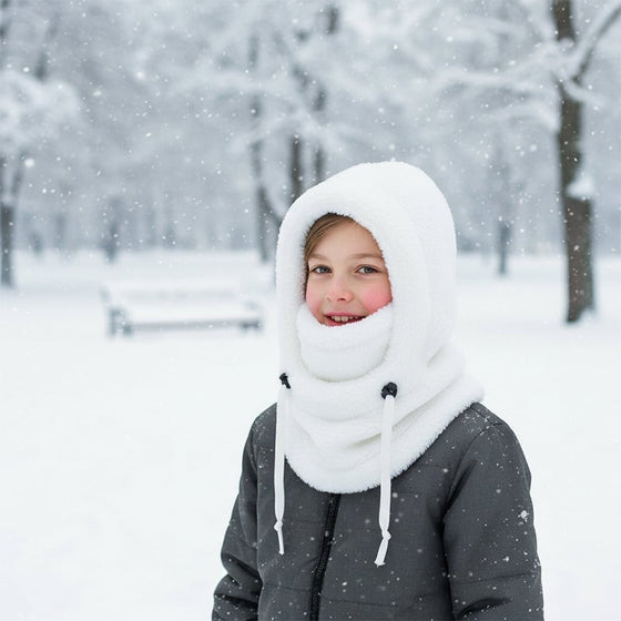 Kinder 3-In-1 Fleece Winterhaube