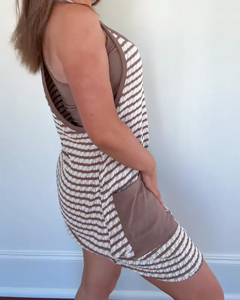 Kleid Damen Tennis Sportlich Kleid Mini Romper