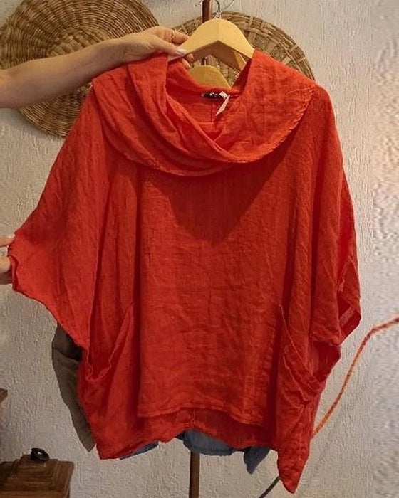 Bluse Flauschiger Kragen
