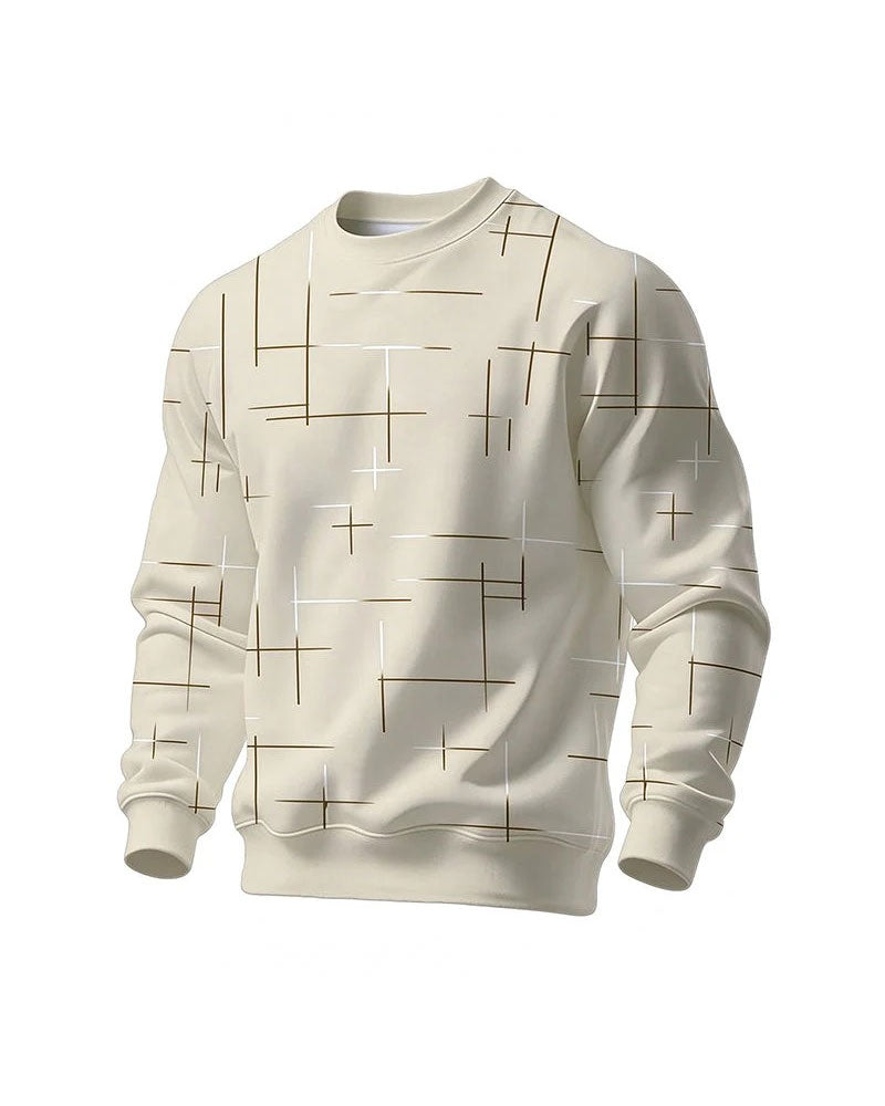 Sweatshirt Herren Lässige Linie