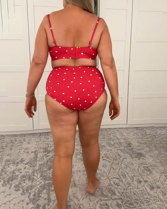 Bikini Sexy Polka Punkte Zweiteilig