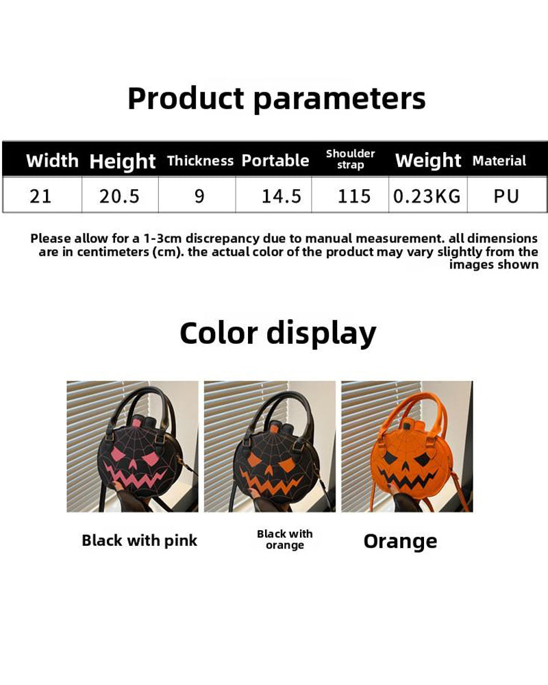 2026 Halloween Kürbistasche – Süße Umhängetasche & Schultertasche Für Frauen