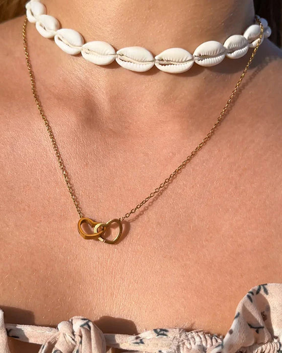 Ball Rose Box - Mit Graviertem Doppelherz-Halsband