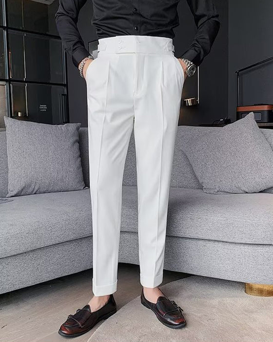 Herren Hose Tasche Einfarbig Lässig Kleid