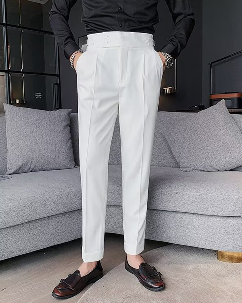Herren Hose Tasche Einfarbig Lässig Kleid