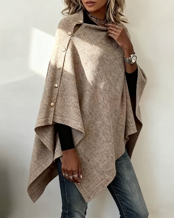 Pullover Mit Cape-Design, Modischem Ambiente Und Asymmetrischem Schnitt