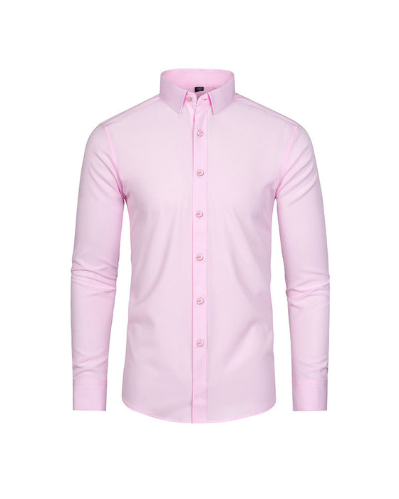 Herren Langarmhemd Uni