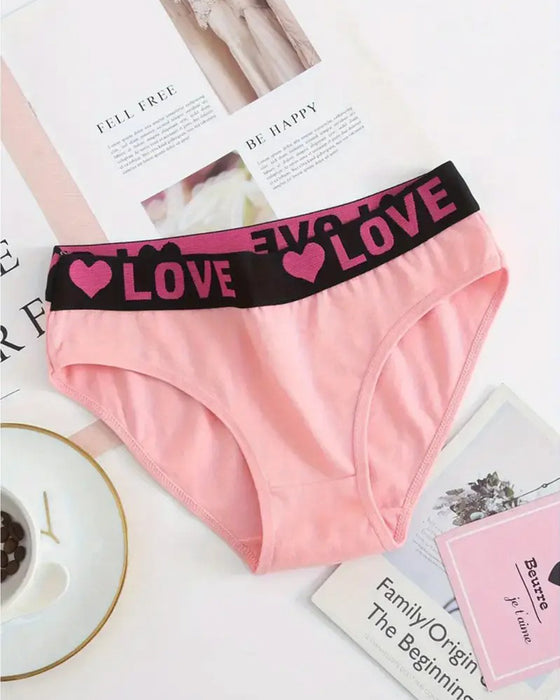 Slips Herzmuster niedrige Taille